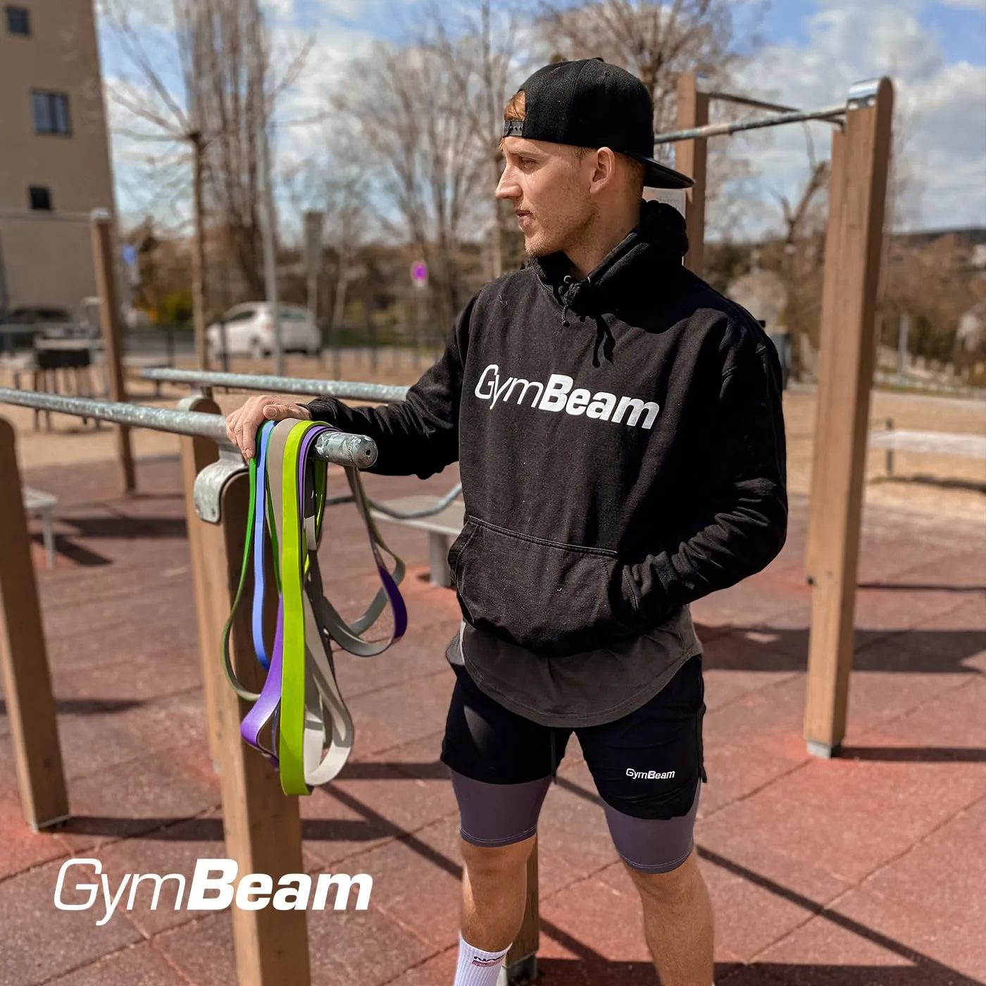 GymBeam DuoBand Fasce Elastiche Fitness 4 Pezzi 9-54 kg