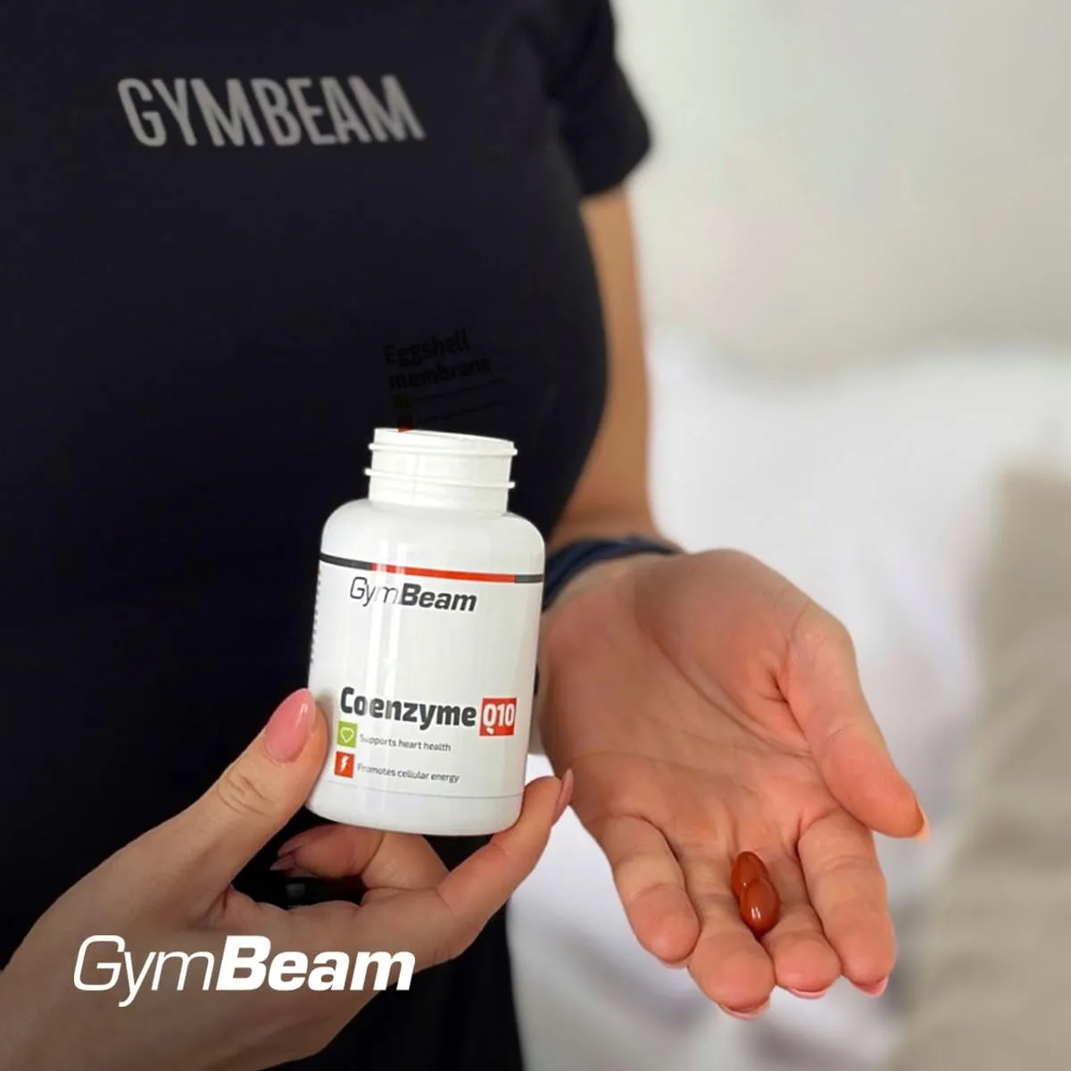 GymBeam Coenzima Q10 integratore 60 cps vitamina E