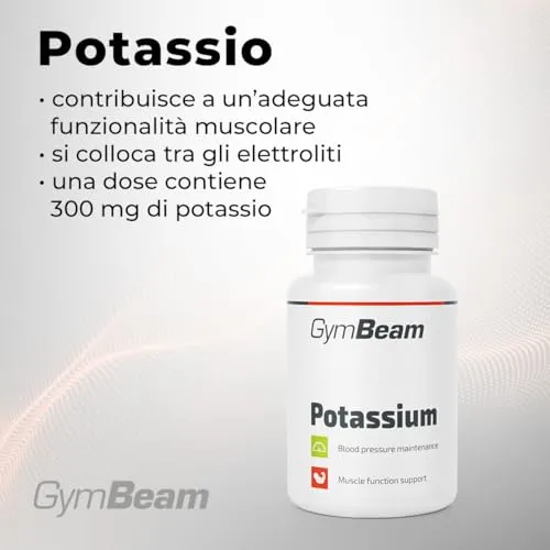 GymBeam Potassio citrato capsule 60 cps 300 mg
