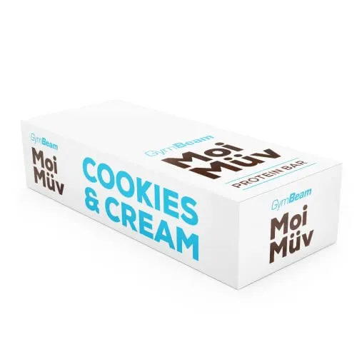 GymBeam MoiMüv barretta proteica cookie cream 24x60g