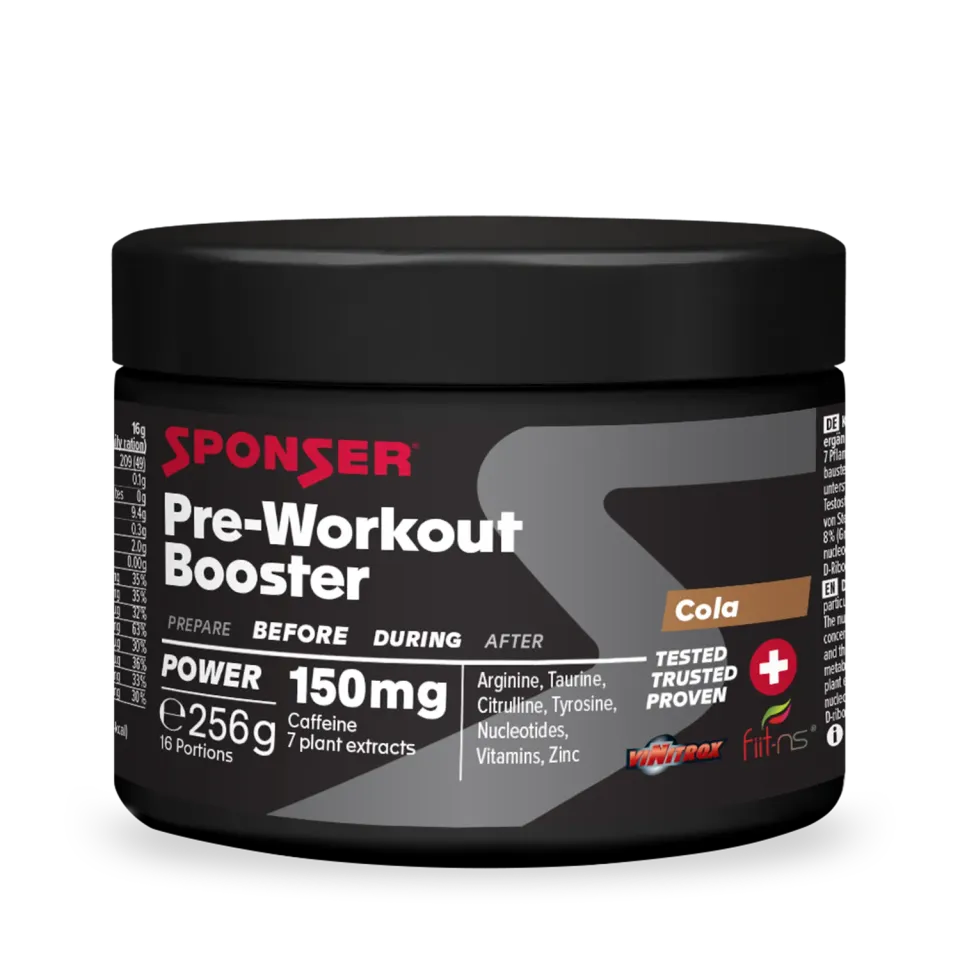 Sponser Pre-Workout Booster pre workout cola 256 g caffeina