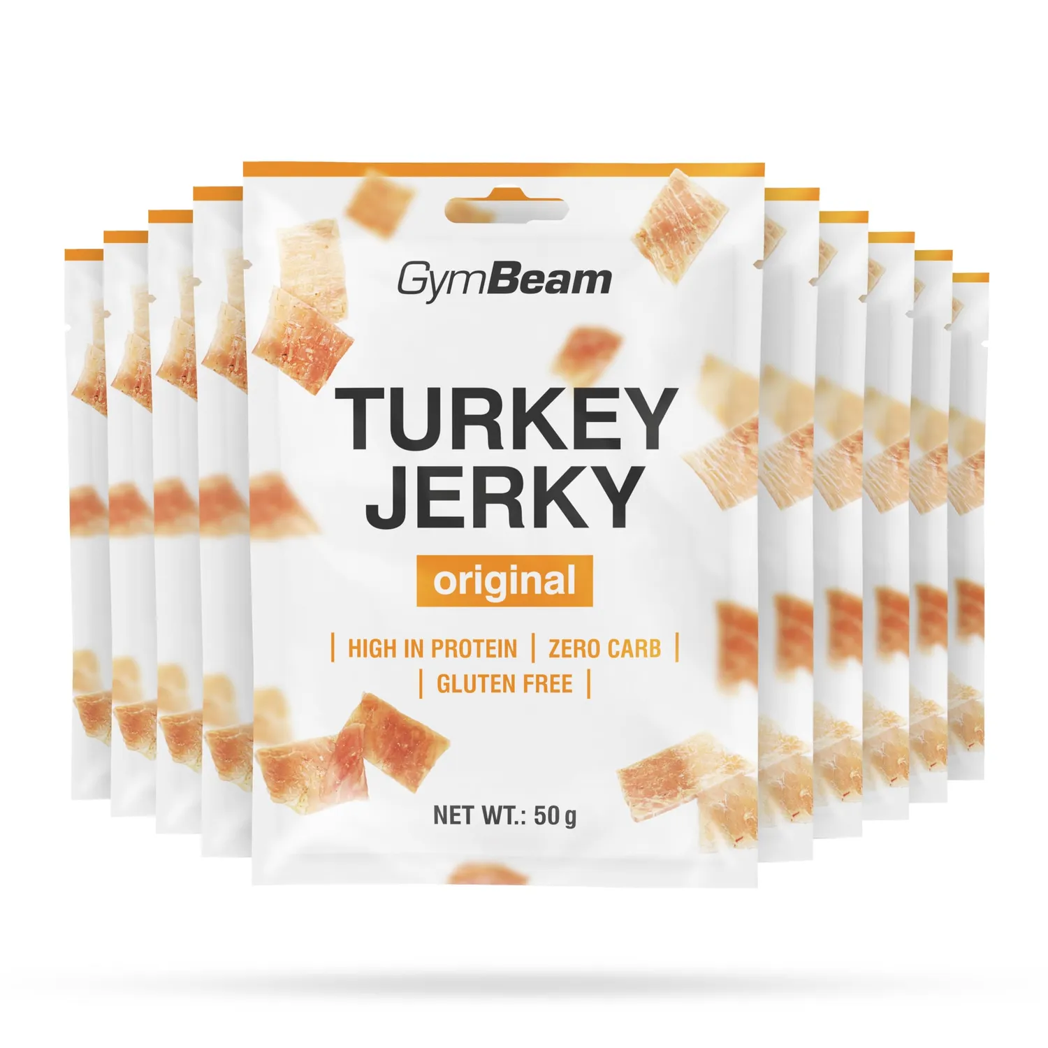 GymBeam Turkey Jerky carne tacchino 50g proteico