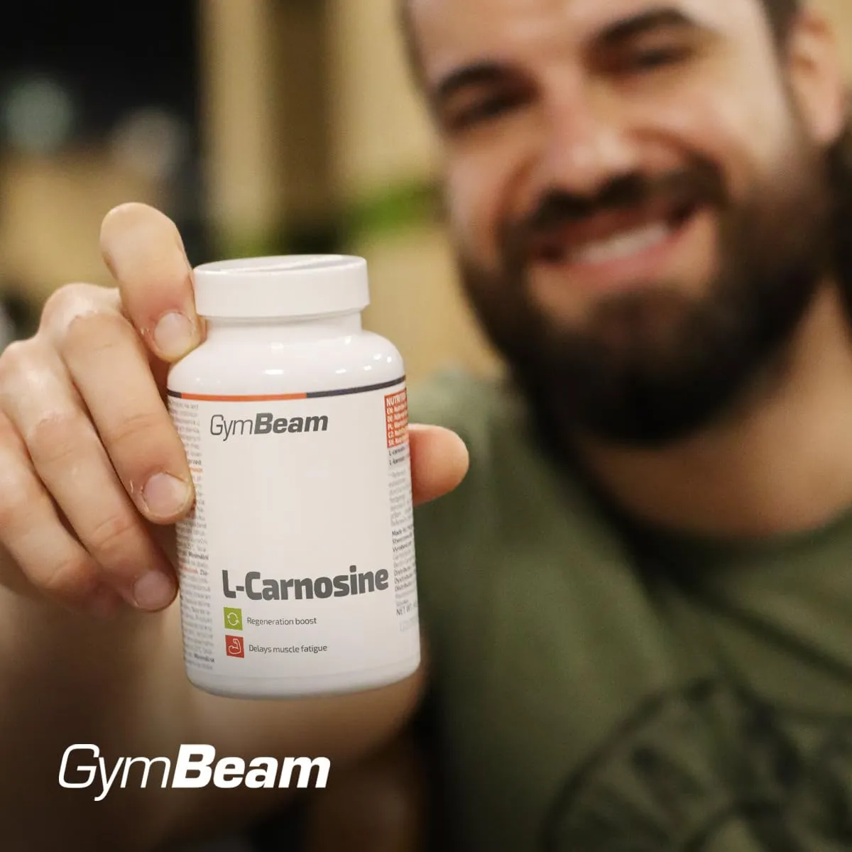 GymBeam L-Carnosina Integratore 60 Capsule 500 mg Antiossidante