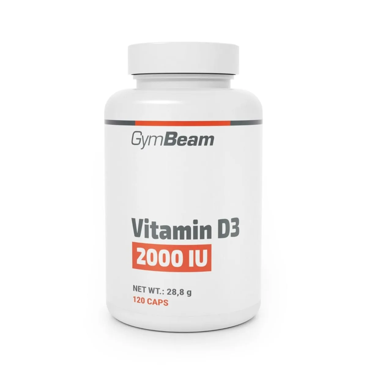 GymBeam Vitamina D3 2000 UI 60 cps Ossa Immunitario