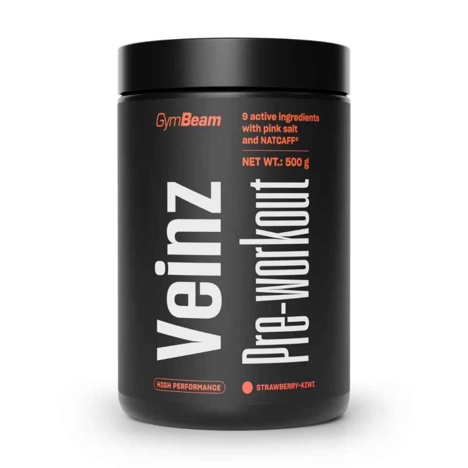 GymBeam Veinz Pre-Workout 500 g Fragola-Kiwi Pump