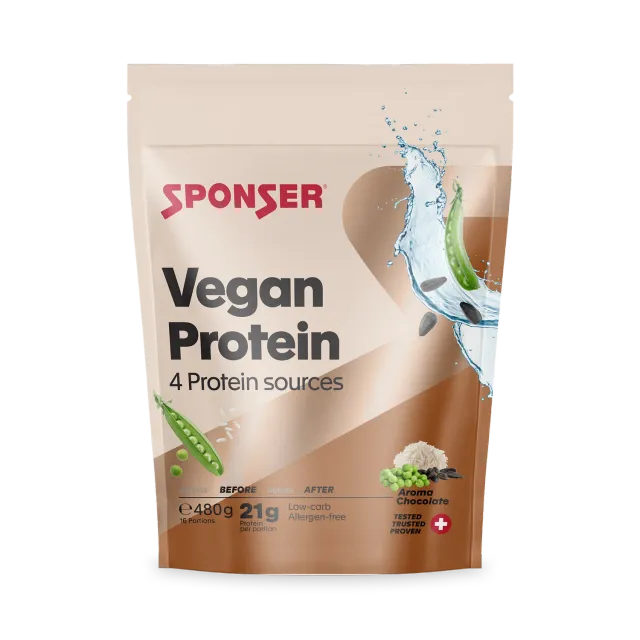 Sponser Vegan Protein proteine vegane cioccolato 480 g
