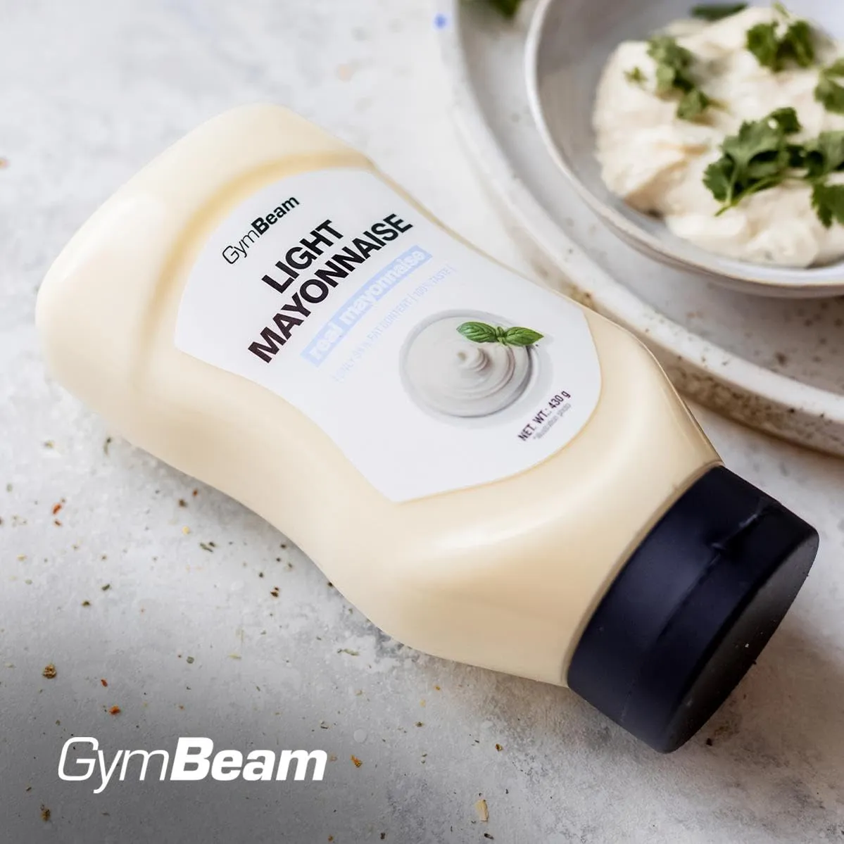 GymBeam Maionese Light 430 ml senza zuccheri
