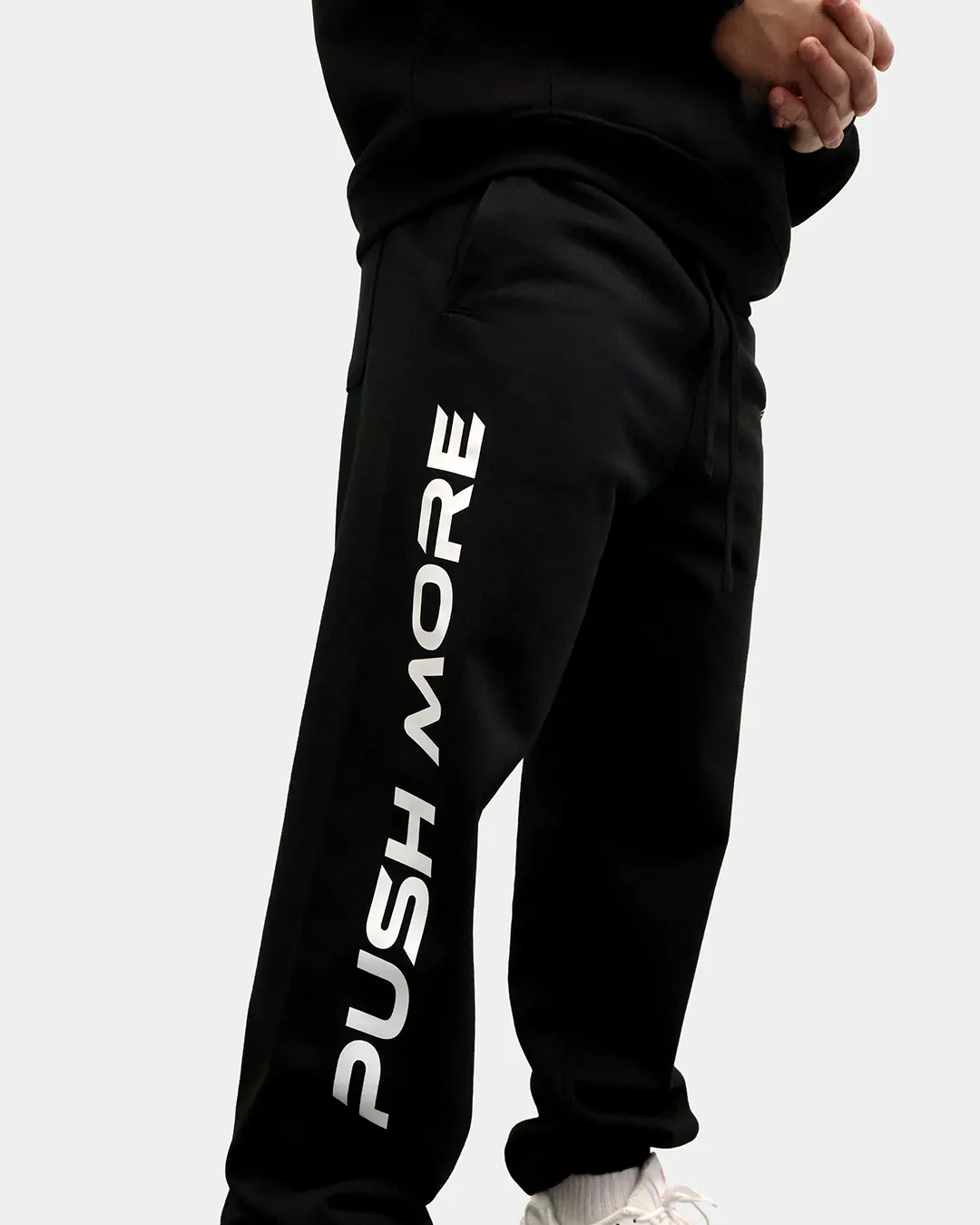 Push More Jogger pantaloni sportivi neri uomo palestra