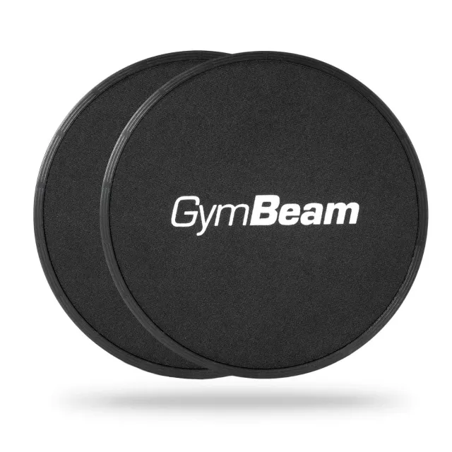 GymBeam Sliders dischi scorrevoli fitness neri 2 pezzi
