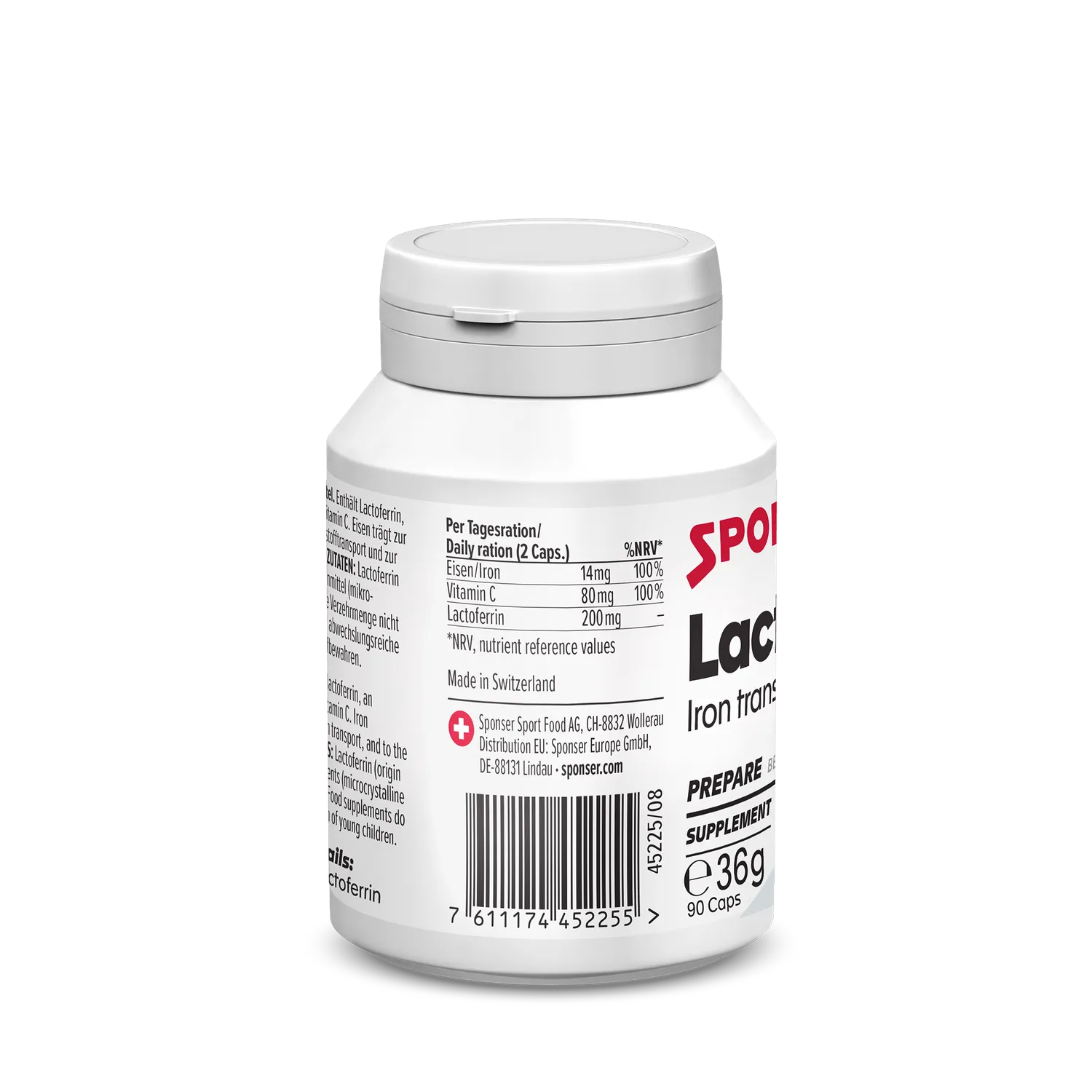 Sponser Lactoferrin ferro lattoferrina 90 capsule