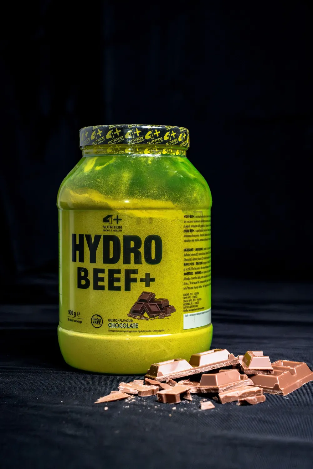 4 Plus Nutrition Hydro Beef+ proteine manzo 900 g cioccolato