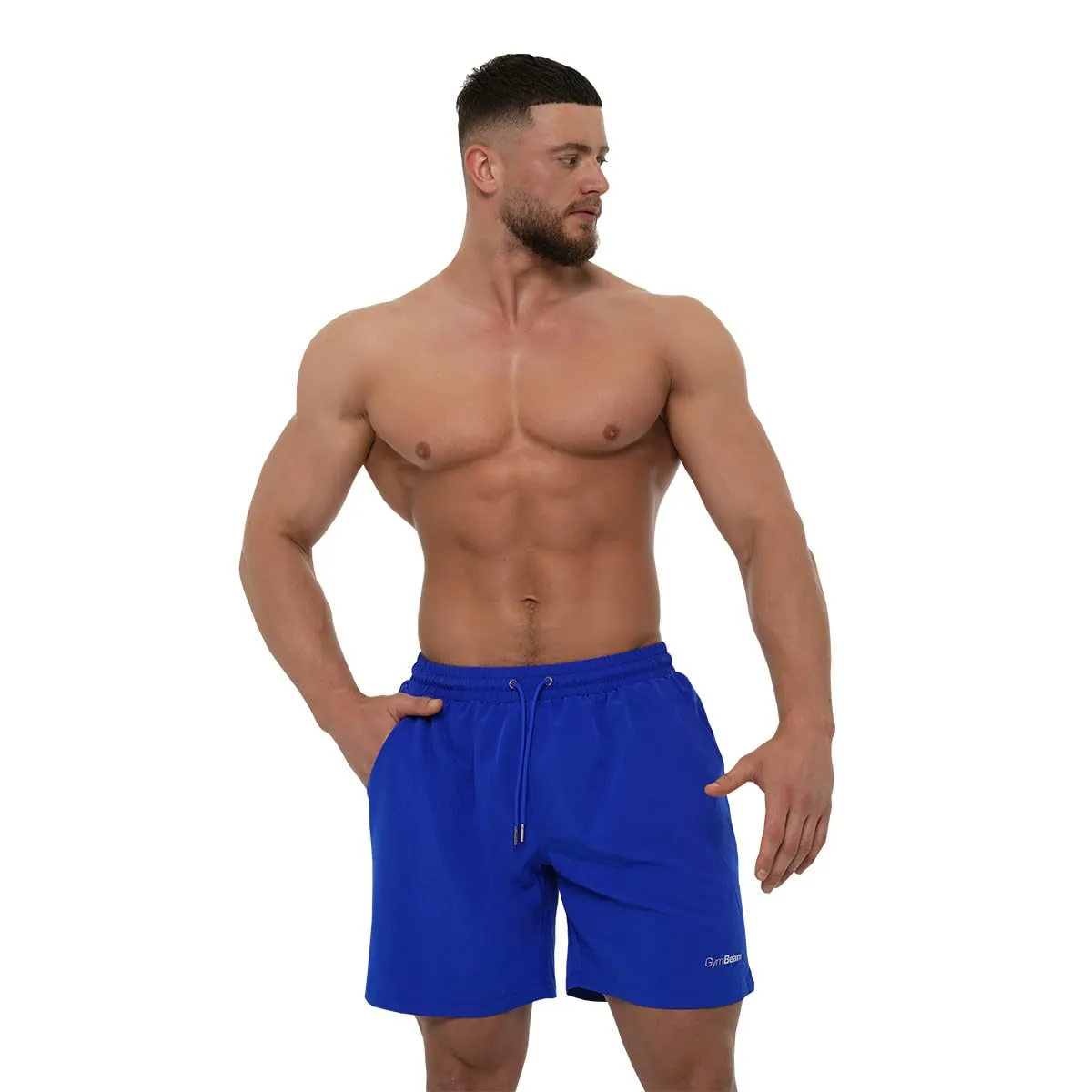 GymBeam Black costume mare uomo rete interna