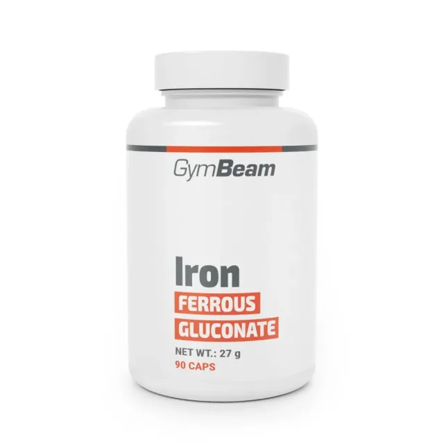 GymBeam Gluconato Ferroso Ferro 90 Capsule Energia
