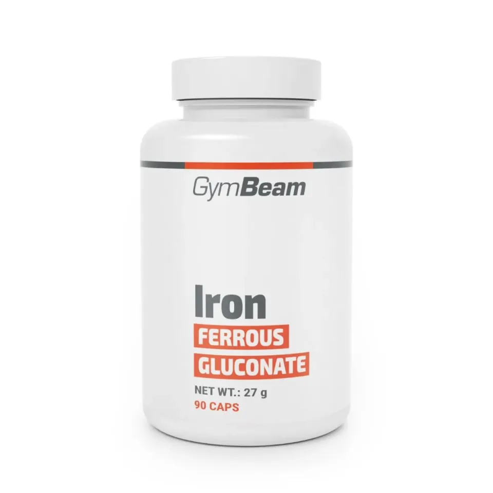 GymBeam Gluconato Ferroso Ferro 90 Capsule Energia