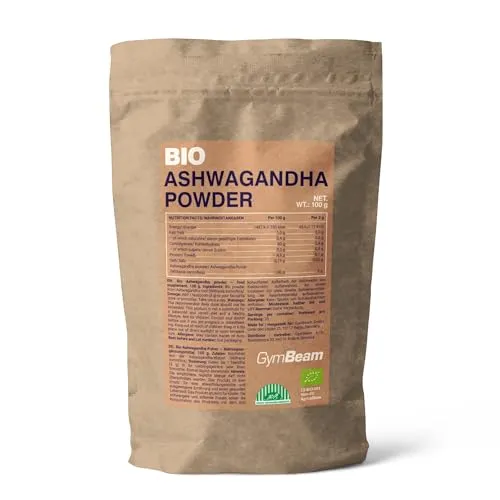 GymBeam Ashwagandha BIO Polvere 100g Adattogeno Stress