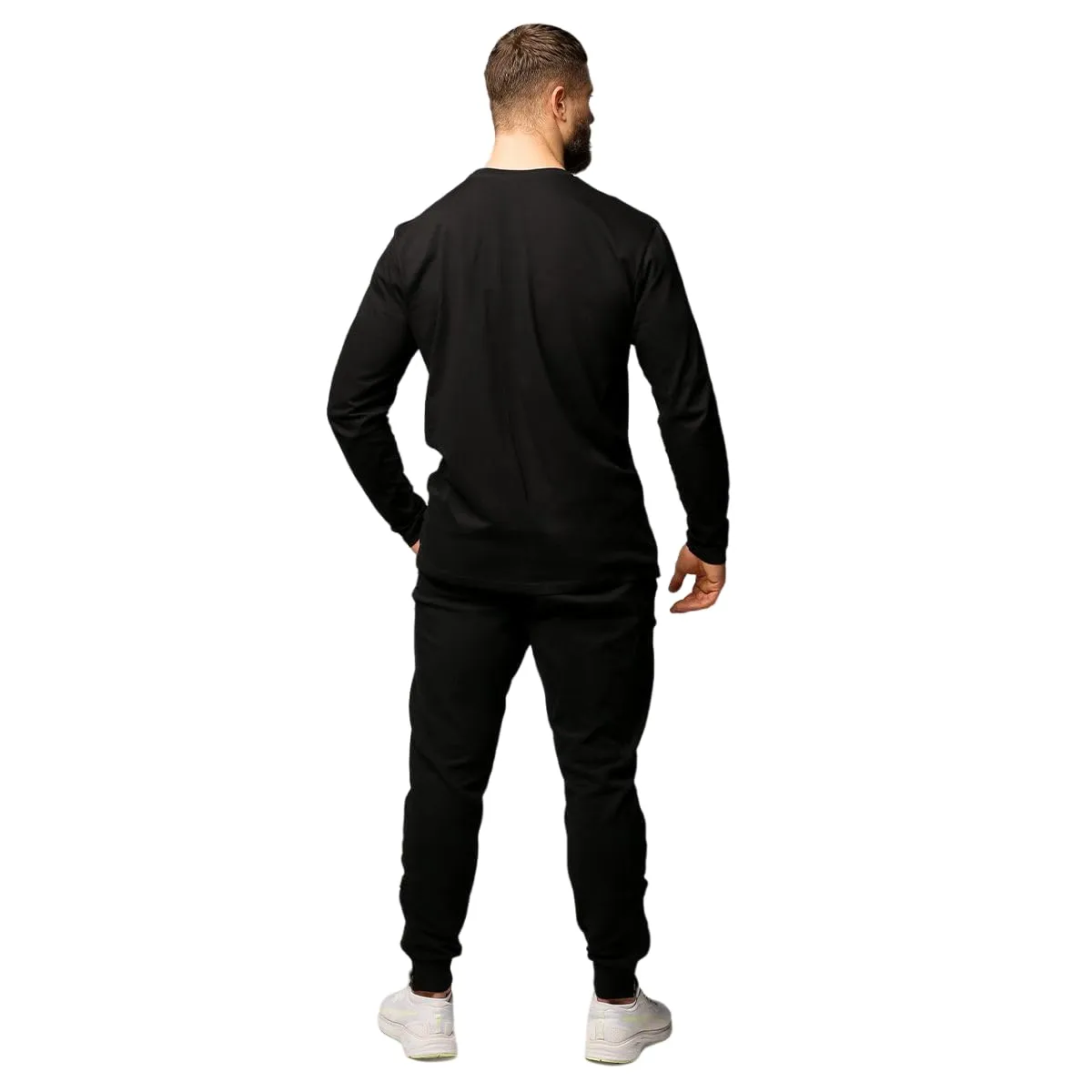 GymBeam Maglia Uomo Basic Maniche Lunghe cotone