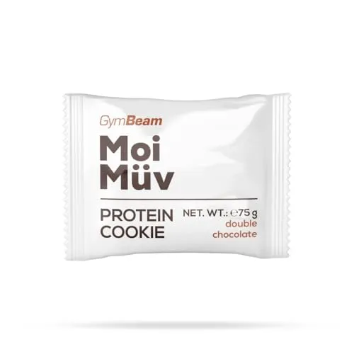 GymBeam MoiMuv Cookie Proteico biscotti double chocolate 12x75g fibre