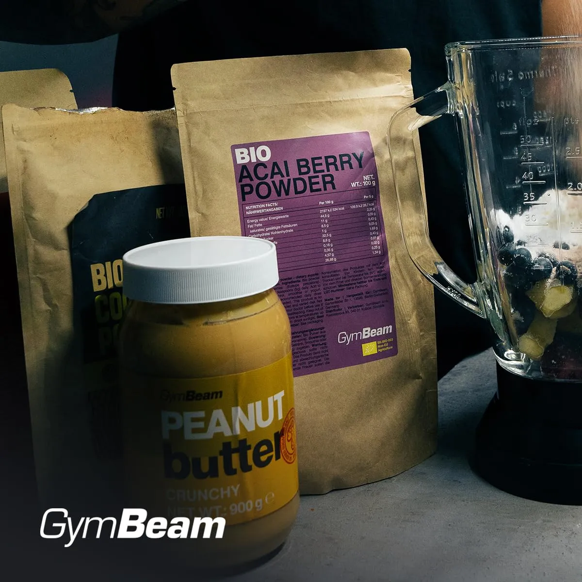 GymBeam Acai Bio polvere 100 g vegana