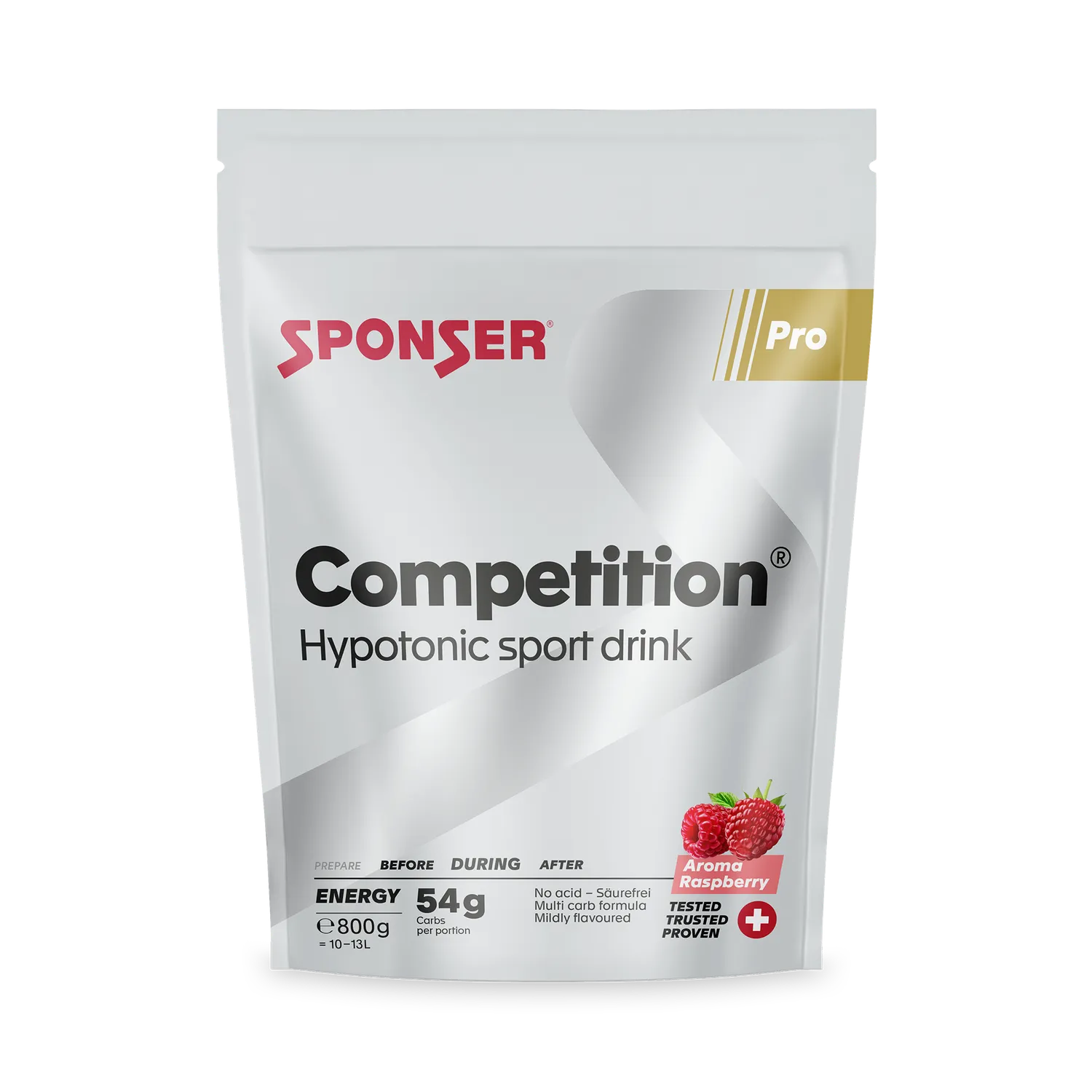 Sponser Competition Raspberry sport drink 1000 g energia