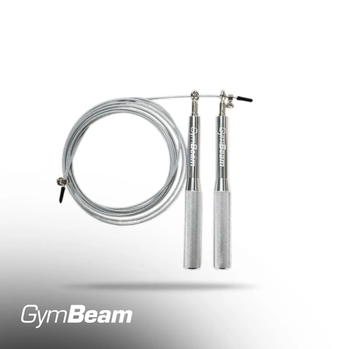 GymBeam Corda Salto Acciaio Regolabile 3 m Maniglie Alluminio