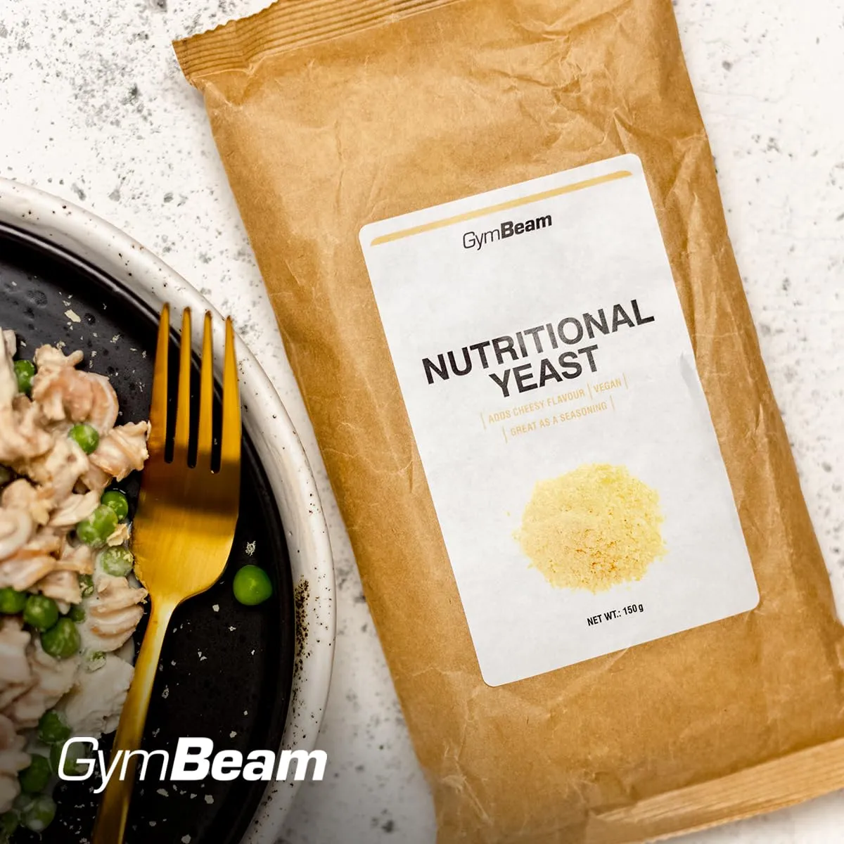 GymBeam Lievito Alimentare Scaglie 150 g Parmigiano Vegano