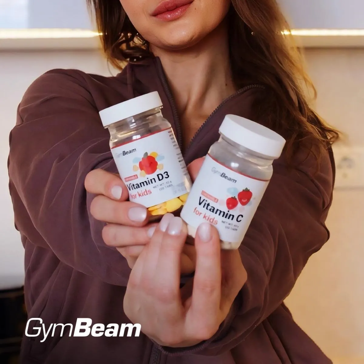 GymBeam Vitamina C Bambini Masticabili 120 cps Fragola