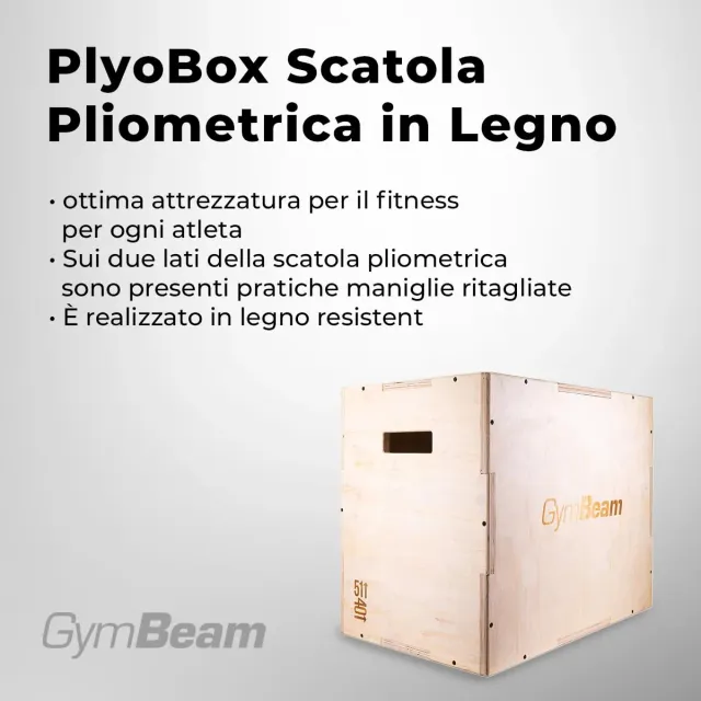 GymBeam Plyo Box Legno Box 40x51x61 cm 200 kg