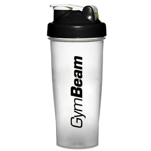 GymBeam Shaker Trasparente-Black shaker palestra 700 ml BPA free