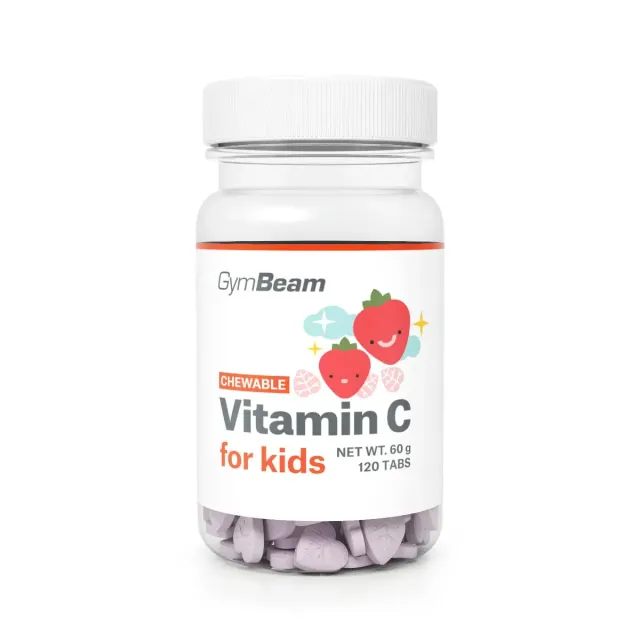 GymBeam Vitamina C Bambini Masticabili 120 cps Fragola