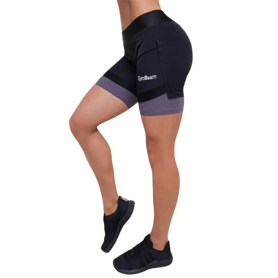 GymBeam 2in1 Pantaloncini Donna Black Grey Corti