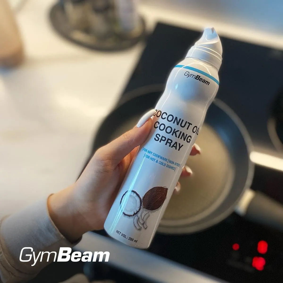 GymBeam Olio di Cocco Spray 200 ml Leggero