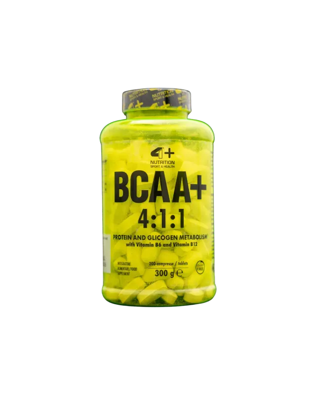 4 Plus Nutrition BCAA+ 4:1:1 Aminoacidi 200 Compresse