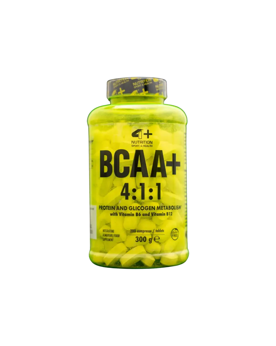 4 Plus Nutrition BCAA+ 4:1:1 Aminoacidi 200 Compresse