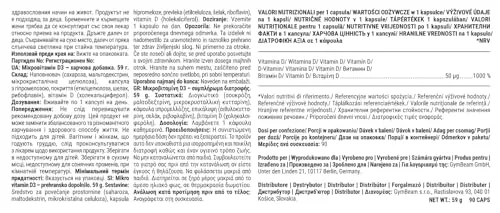 GymBeam Micro-Vitamina D3 Integratore 2000 UI Rilascio Graduale