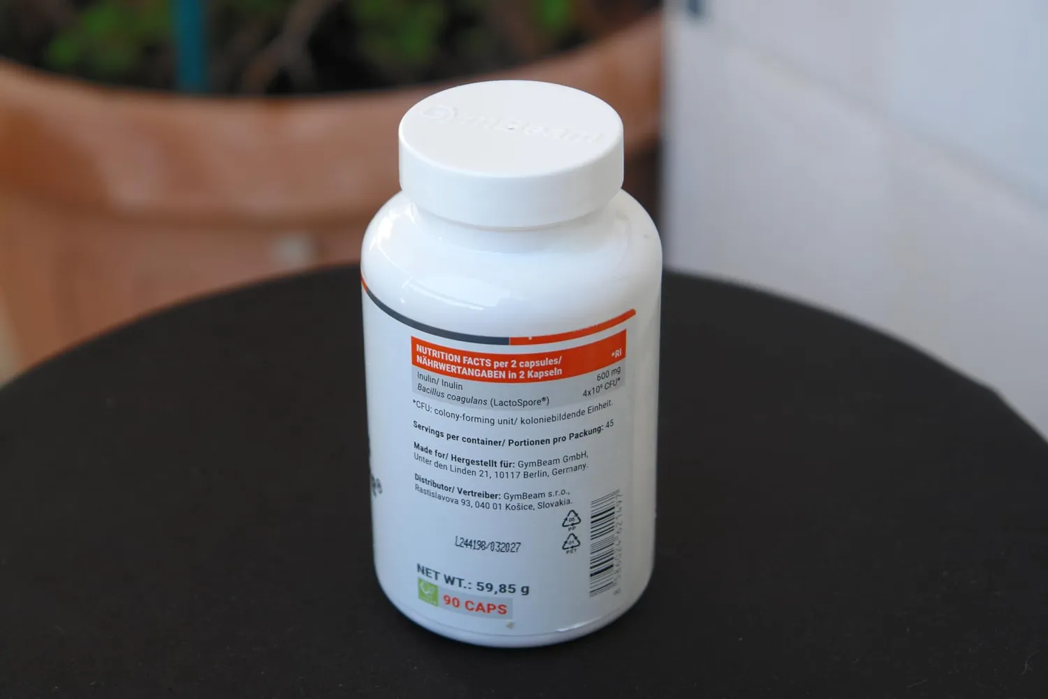GymBeam Probiotici Lactospore 90 cps Bacillus Coagulans