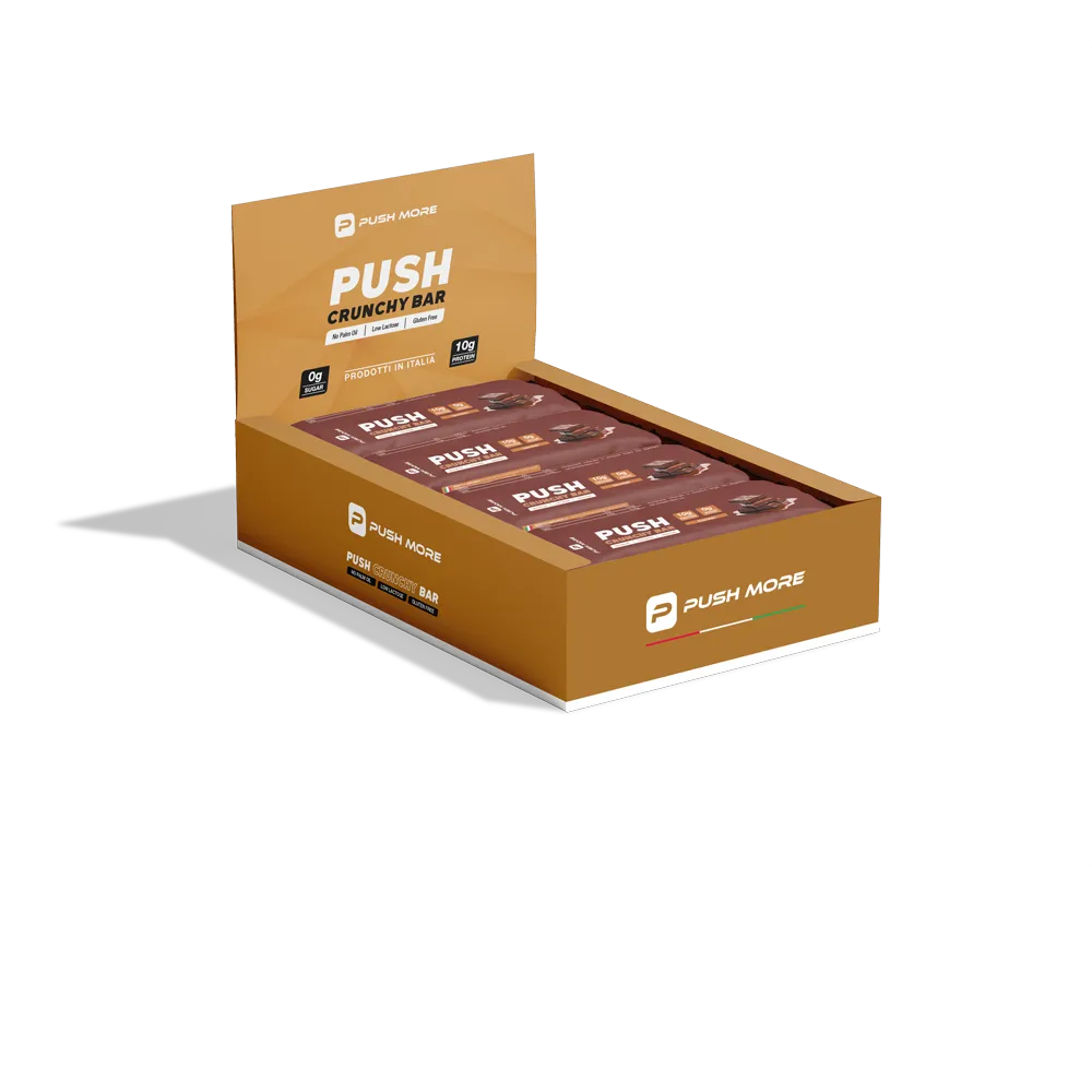 Push More Crunchy Bar barretta proteica 35g 10g proteine low carb