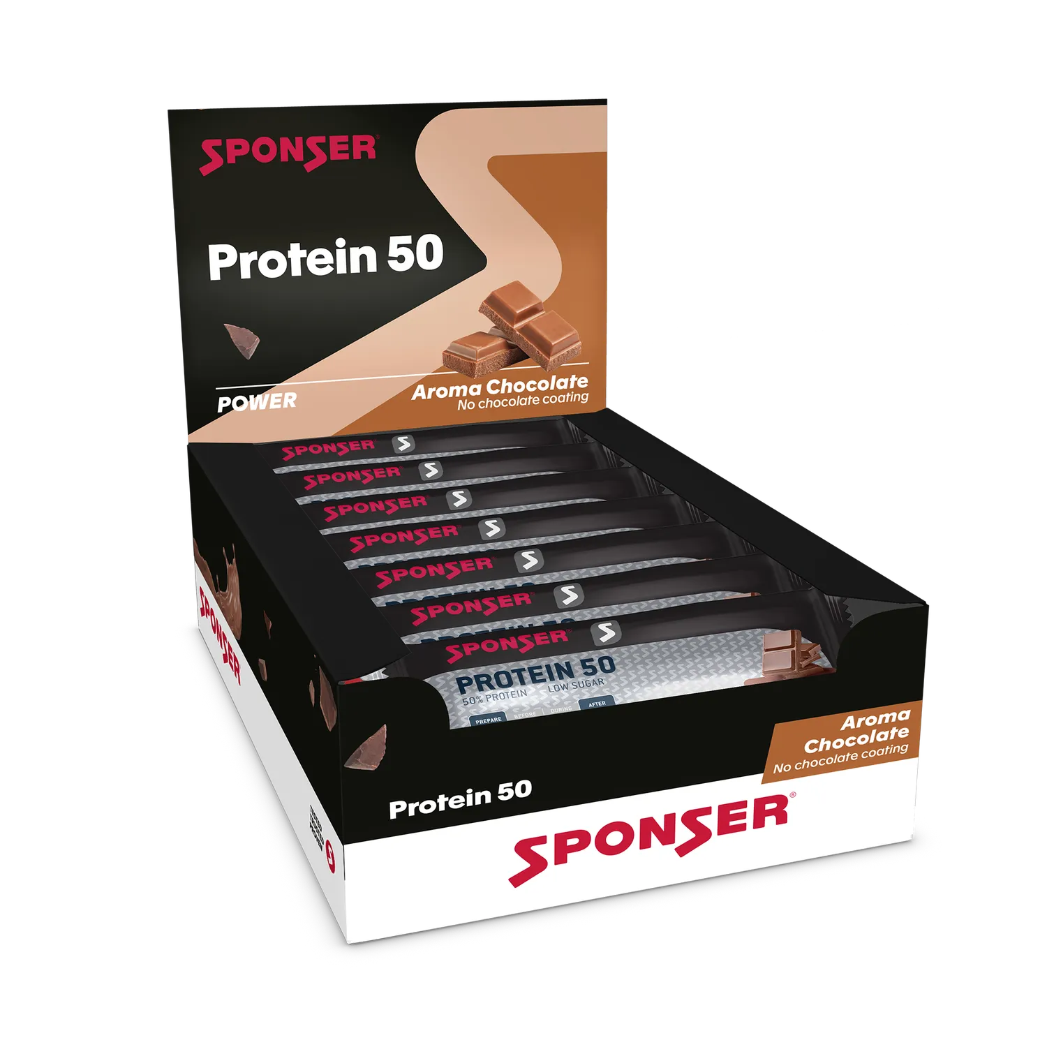 Sponser Protein 50 Cioccolato barretta 50 g 25 g proteine