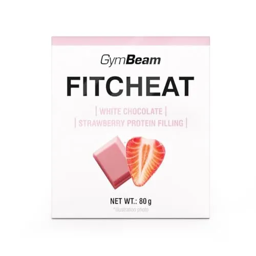 GymBeam Fitcheat Cioccolato Proteico 80 g Fragola