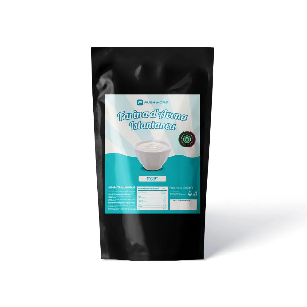 Push More FDO Farina Avena Istantanea 1kg Cioccolato Bianco