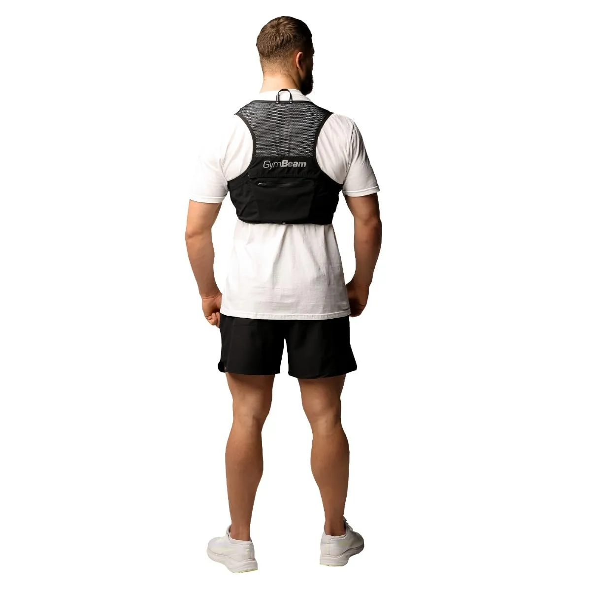 GymBeam Trail Gilet Running M/L con Tasche e Riflettenti
