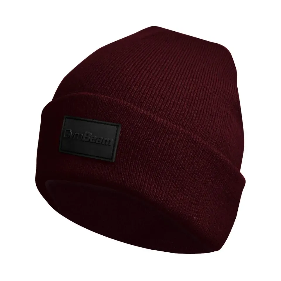 GymBeam Polar Beanie berretto pile Burgundy