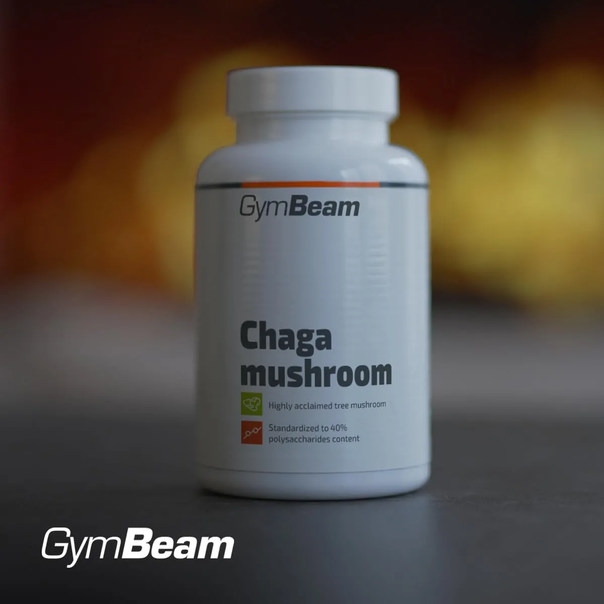 GymBeam Chaga Estratto capsule 90 pz 40% polisaccaridi