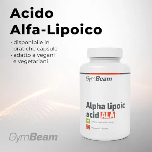 GymBeam Acido Alfa-Lipoico capsule 90 cps antiossidante
