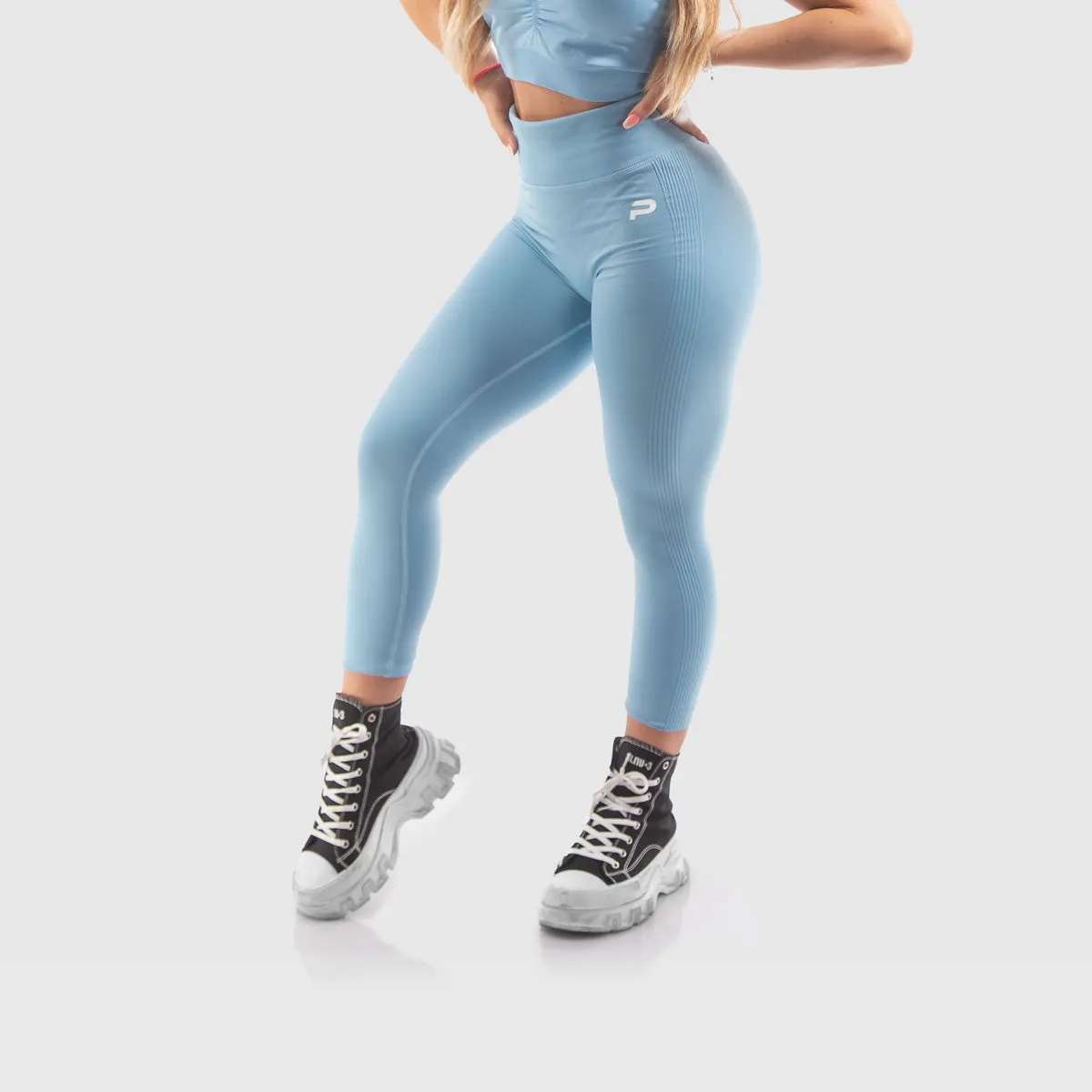 Push More Azura Leggings Sportivi Donna Anguria M Vita Alta