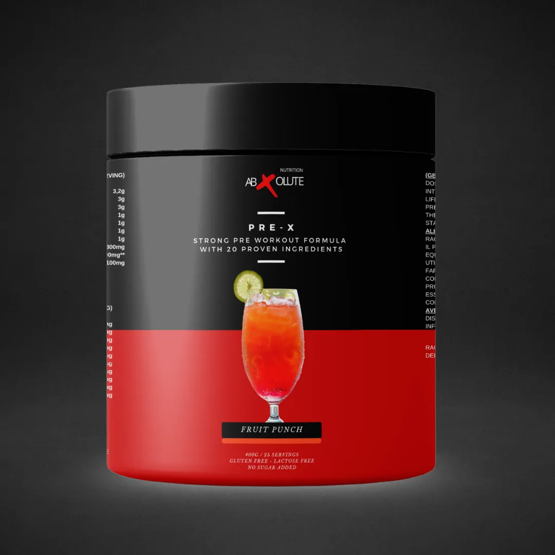 ABXOLUTE PRE-X Pre-Workout Arancia 400g caffeina