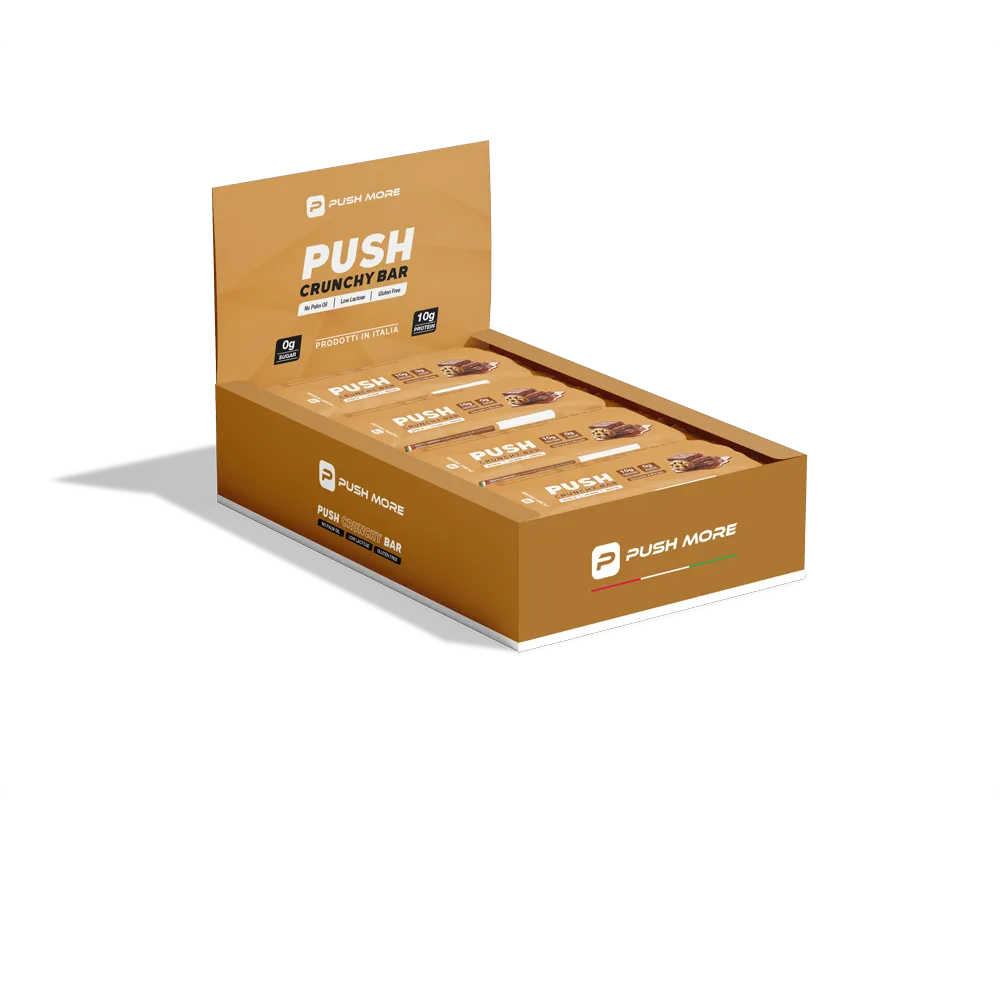 Push More Crunchy Bar barretta proteica 35g 10g proteine low carb