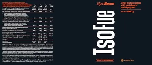 GymBeam IsoFue proteine isolate 2000g cioccolato 83%
