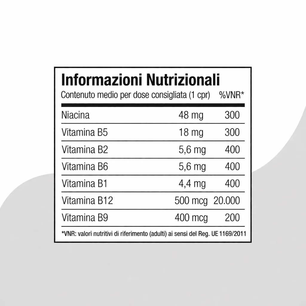 Push More B-Complex vitamina B 30 compresse metabolismo