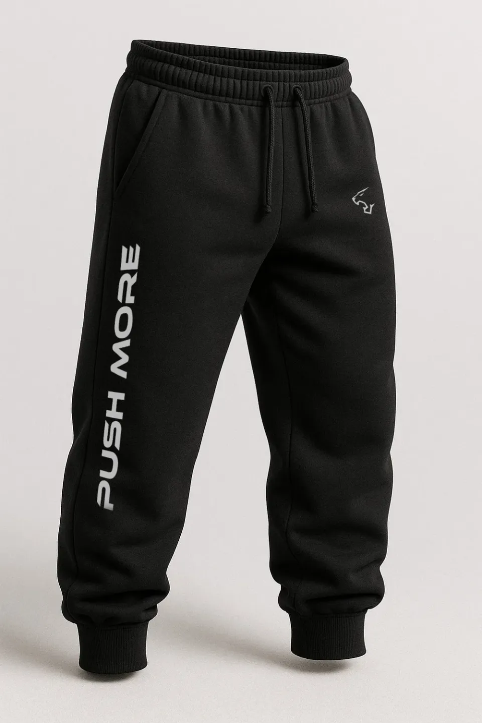 Push More Jogger pantaloni sportivi neri uomo palestra