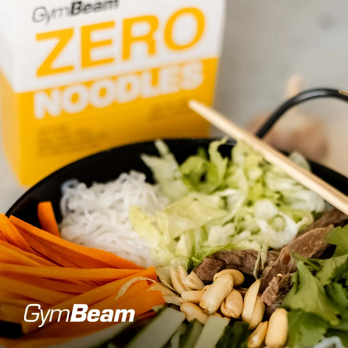 GymBeam Noodles Zero BIO pasta konjac 385 g ipocalorica